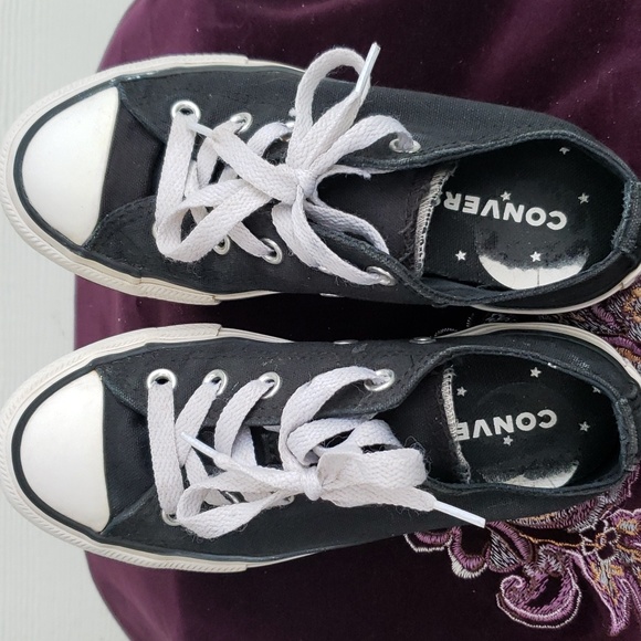 EUC CTAS Converse Sneaker-Double Tongue(Jr. 12 1/2) Kicks-$25 for 2 | Shoe Sale - Picture 4 of 8